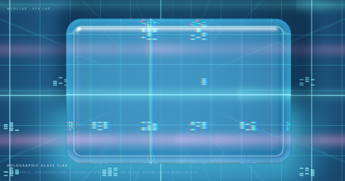 Holographic Glass Slab