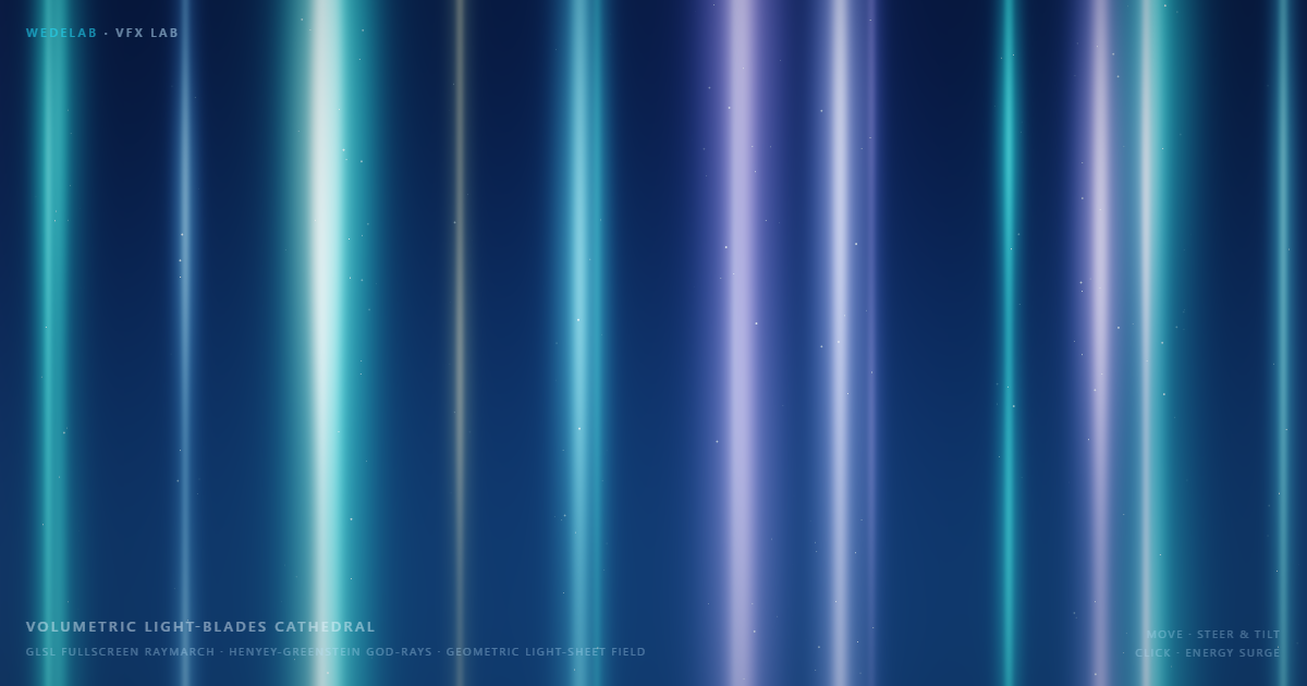 Volumetric Light-Blades Cathedral